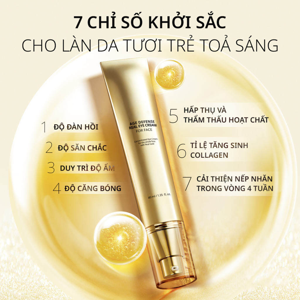 Kem Dưỡng Mắt Ngăn Ngừa Lão Hóa AHC Age Defense Real Eye Cream For Face 40ml