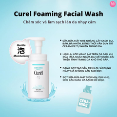 Bộ Đôi Làm Sạch Và Dưỡng Ẩm Chuyên Sâu Curel Intensive Moisture Care (Moisture Facial Cream 40g + Foaming Facial Wash 150ml)