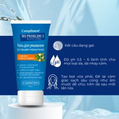 Gel Rửa Mặt Giảm Mụn Compliment No Problem BHA + Tea Tree 200ml