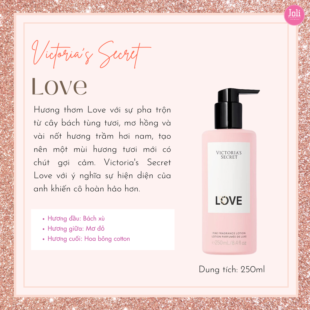 Sữa Dưỡng Thể Victoria Secret Fine Fragance Lotion Parfume De Luxe 250ml