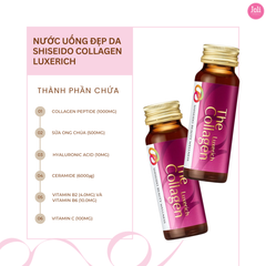 Nước Uống Shiseido The Collagen Luxerich Beauty Wellness 50ml x 10