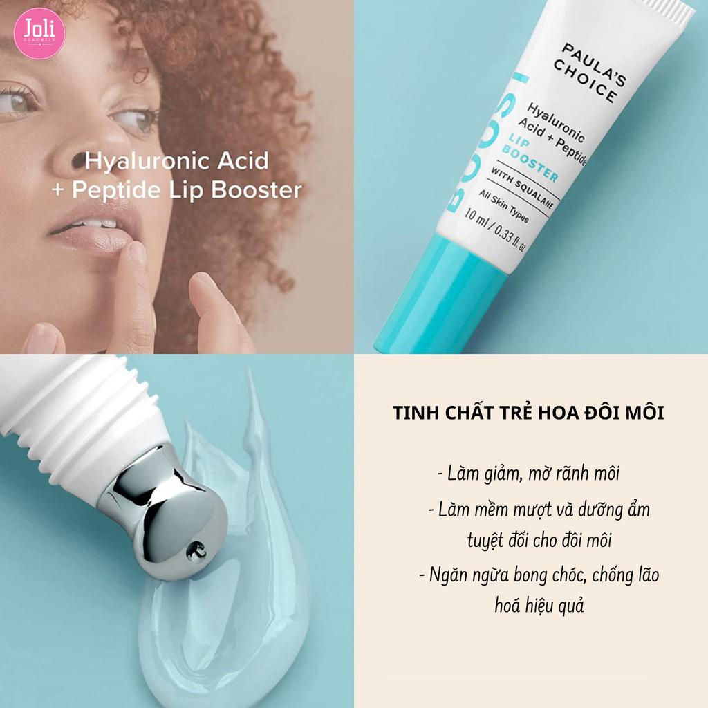 Tinh Chất Dưỡng Môi Paula’s Choice Hyaluronic Acid + Peptide Lip Booster 10ml