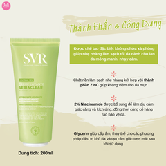Sữa Rửa Mặt Dạng Sữa Cho Da Dầu SVR Sebiaclear Creme Lavante