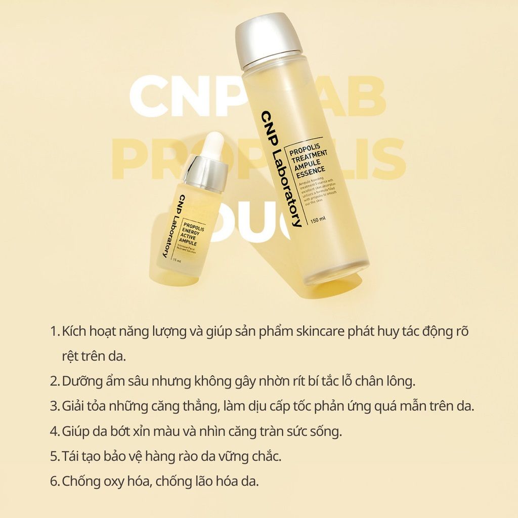 Nước Thần Keo Ong Phục Hồi Da CNP Laboratory Treatment Ampule Essence