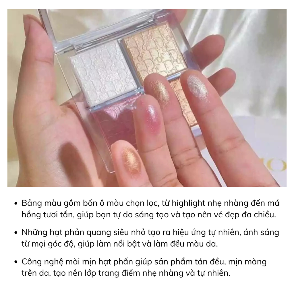 Phấn Highlighter & Má Hồng Dior Backstage Glow Face Palette 10g