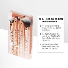 Bộ Kit 5 Cọ Vacosi Luna The Face & Eyes Brush Kit Golden Dragon SC04