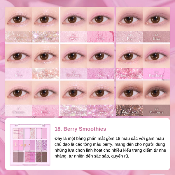 Bảng Phấn Mắt 18 Màu Dasique Shadow Palette