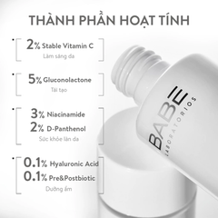 Nước Hoa Hồng Làm Sáng Da Giảm Thâm Nám Babe Depigment+ Lotion Glow 150ml