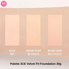 Kem Nền 3CE Velvet Fit Foundation 30g