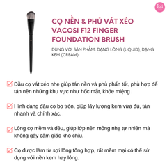 Cọ Nền & Phủ Vát Xéo Vacosi F12 Finger Foundation Brush