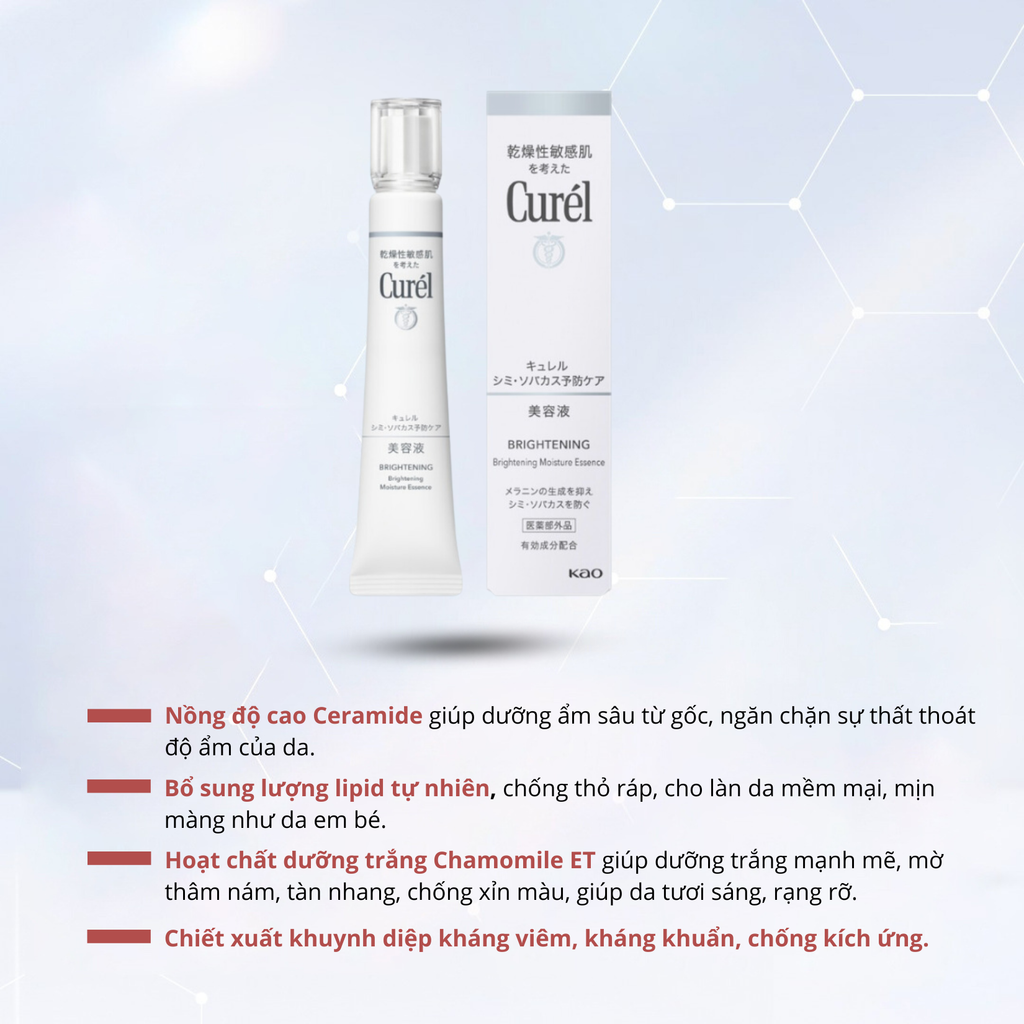 Tinh Chất Dưỡng Ẩm Sáng Da Giảm Thâm Nám Curel Brightening Moisture Essence 30g