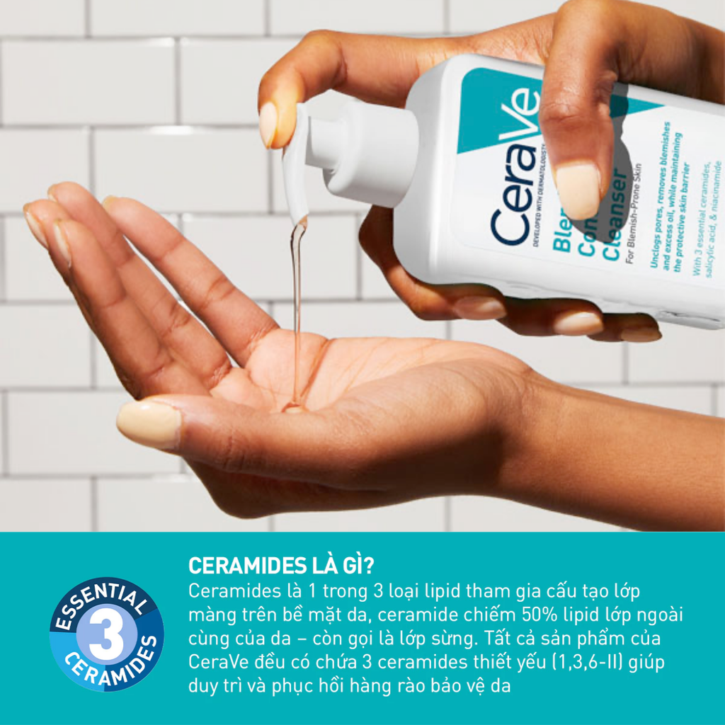 Sữa Rửa Mặt Giảm Mụn Cerave Blemish Control Cleanser