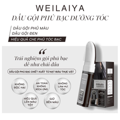 Dầu Gội Phủ Bạc Dưỡng Tóc Weilaiya Magic Color Comb 50ml+50ml