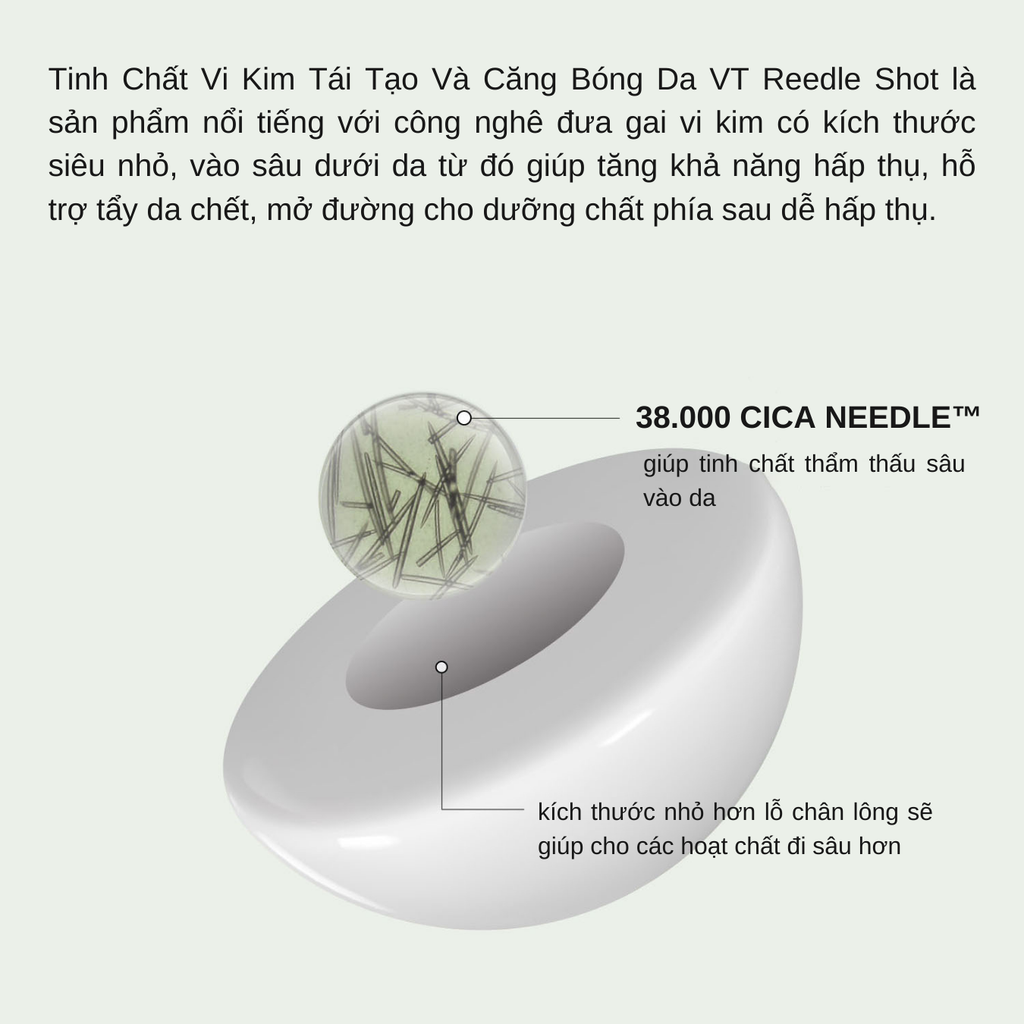 Tinh Chất Thu Nhỏ Lỗ Chân Lông Mịn Da VT Cosmetics Mild Reedle Shot 50 50ml