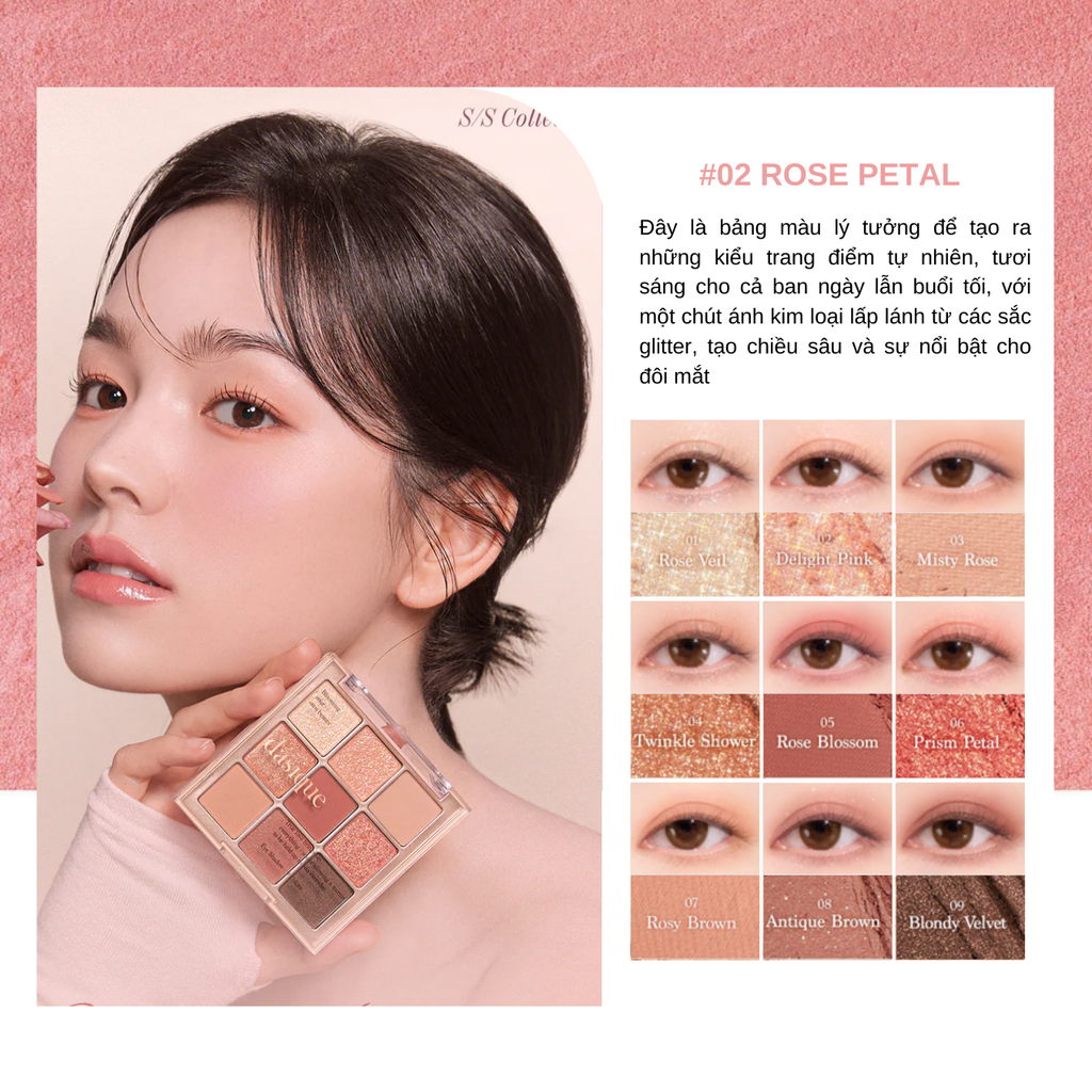 Bảng Phấn Mắt 9 Màu Dasique Shadow Palette