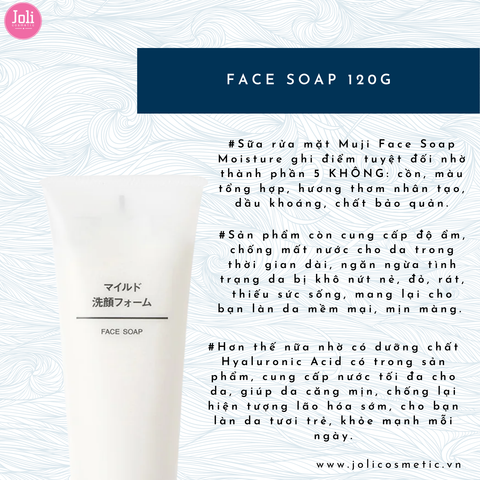 Sữa Rửa Mặt Muji Face Soap 120g