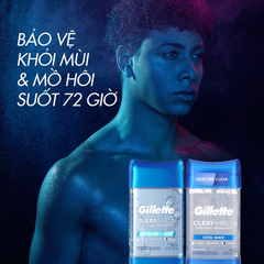 Gel Khử Mùi Giảm Tiết Mồ Hôi Gillette Clear Shield 72HR Sweat Protection 107g