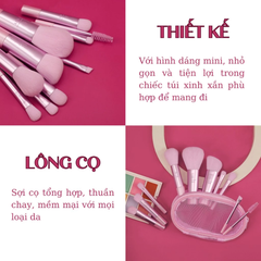 Bộ Cọ Trang Điểm 10 Cây Kèm Túi BH Cosmetics Glam On The Glow Mini Brush Set