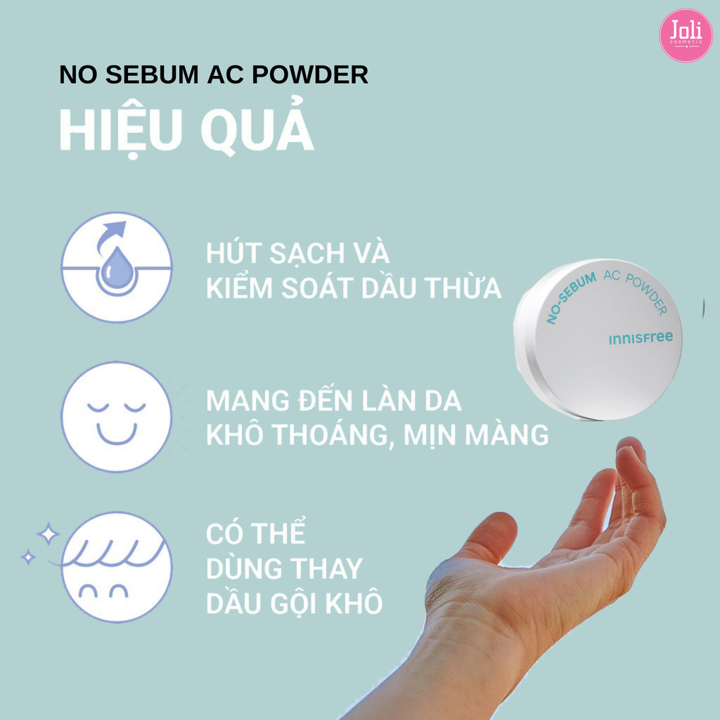 Phấn Phủ Bột Kiềm Dầu innisfree No Sebum AC Powder 5g