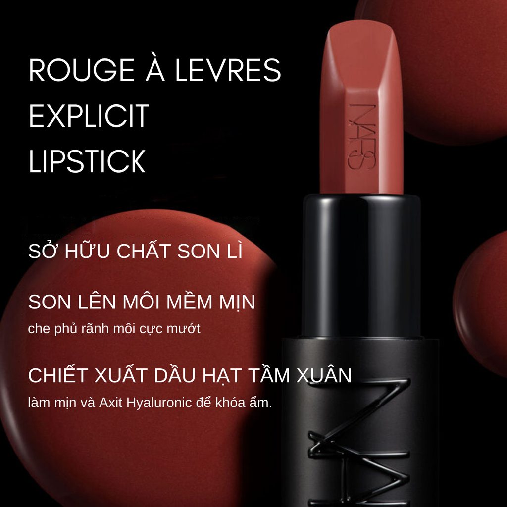 Son Thỏi Nars Rouge À Levres Explicit Lipstick 3.8g