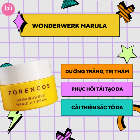 Kem Dưỡng Ẩm Trắng Da Ngăn Ngừa Lão Hóa Da Ban Đêm Forencos Wonderwerk Marula Cream