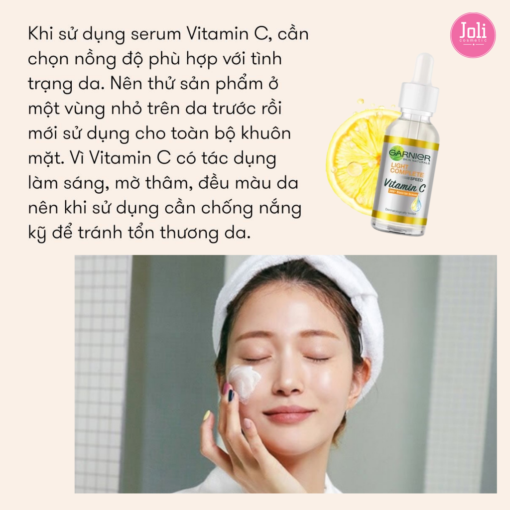 Tinh Chất Garnier Tăng Cường Sáng Da Mờ Thâm Light Complete 30x Vitamin C Booster Serum