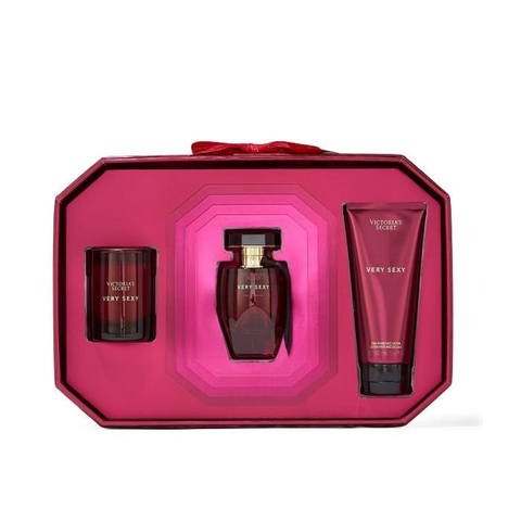 Set Nước Hoa Victoria’s Secret Very Sexy 3 Món (Candle 56g, EDP 50ml, Lotion 100ml)