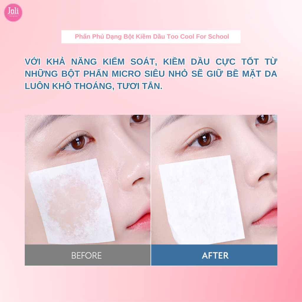 Phấn Phủ Dạng Bột Kiềm Dầu Too Cool For School Artclass By Rodin Finish Setting Powder 10g