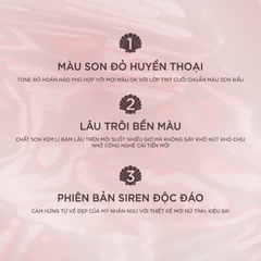 Son Kem Lì Merzy The First Velvet Tint Ver Siren V6 Firenze Negroni 4.5g