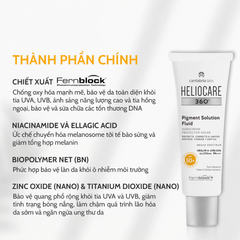 Kem Chống Nắng Cho Mọi Loại Da Heliocare 360 Pigment Solution Fluid SPF50+ PA++++ 50ml