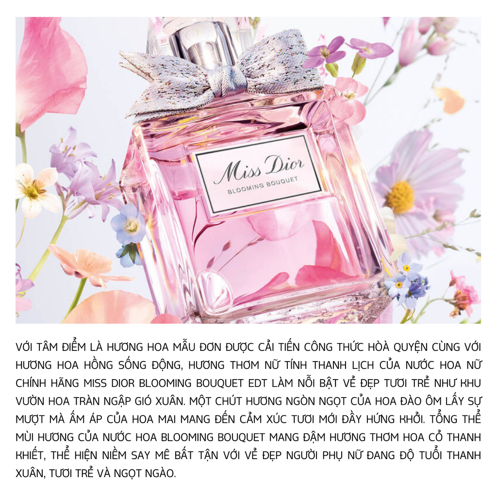 Set Nước Hoa Nữ Miss Dior Blooming Bouquet EDT (EDT 100ml + EDT 10ml)