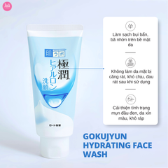 Sữa Rửa Mặt Dưỡng Ẩm Hada Labo Gokujyun Hydrating Face Wash 100g