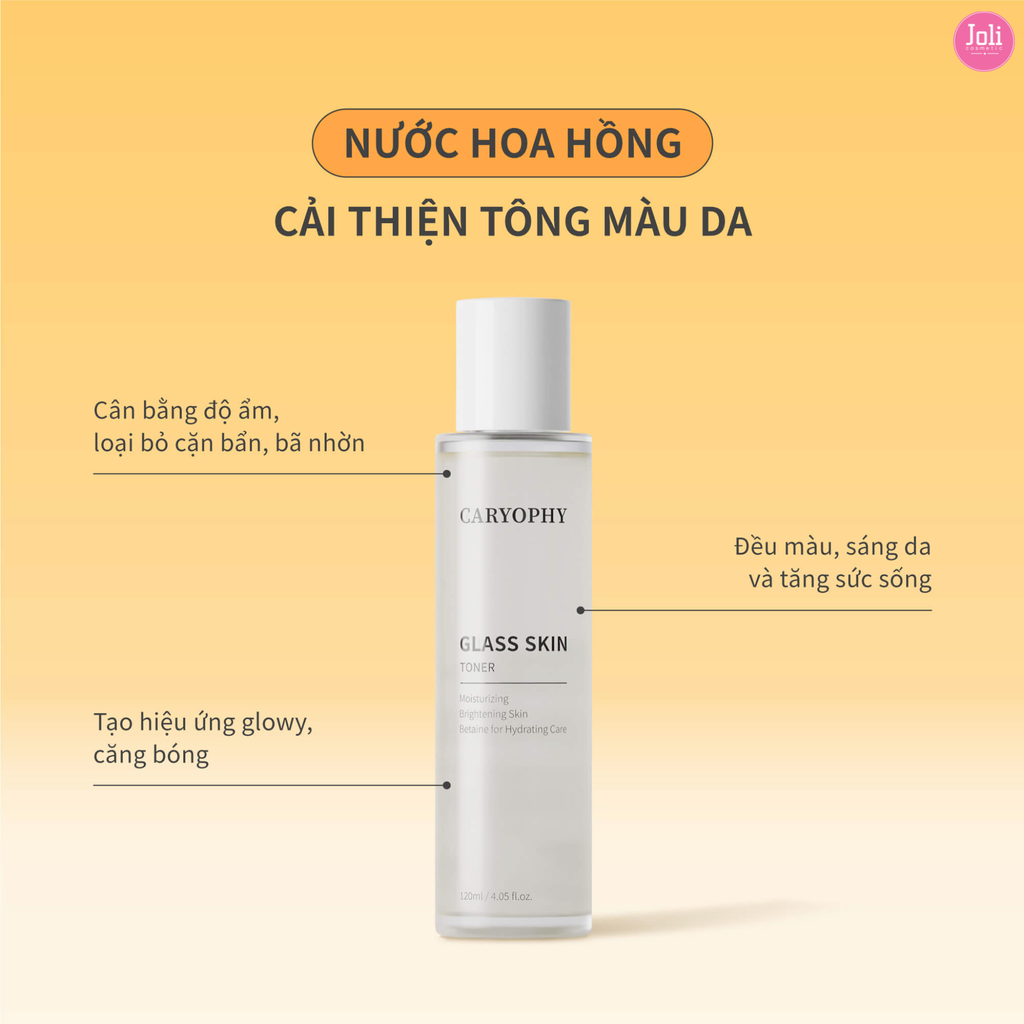 Nước Hoa Hồng Làm Sáng Da Caryophy Glass Skin Toner 120ml