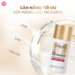 Kem Chống Nắng Loreal Paris X20 UV Defender Serum Invisible Fluid SPF+ 50++++ 50ml