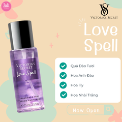Set Xịt Thơm Victoria’s Secret Fragrance Mist 4 Mùi 75ml (Love Spell, Pure Seduction, Bare Vanilla, Velvet Petals)