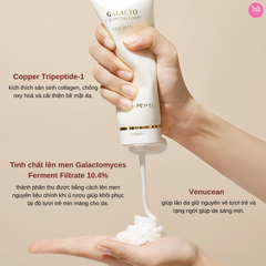 Sữa Rửa Mặt Tạo Bọt Làm Sạch Sâu Lỗ Chân Lông Dr.Pepti Galacto Cleansing Foam 110ml