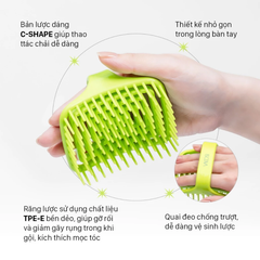 Lược Gội & Massage Da Đầu Đàn Hồi Vacosi C22 Detangling Shampoo Brush