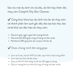 Sữa Rửa Mặt Cho Da Dầu Nhạy Cảm Cetaphil Oily Skin Cleanser