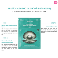 Mặt Nạ Ngọc Trai Đen Dưỡng Sáng Mịn JMsolution Marine Luminous Black Pearl Balancing Mask 30ml