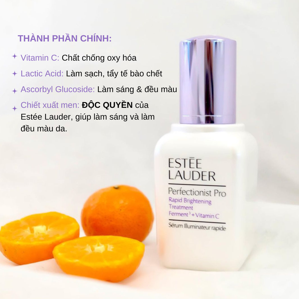 Tinh Chất Dưỡng Trắng Da Estee Lauder Perfectionist Pro Rapid Brightening Treatment Ferment + Vitamin C 15ml