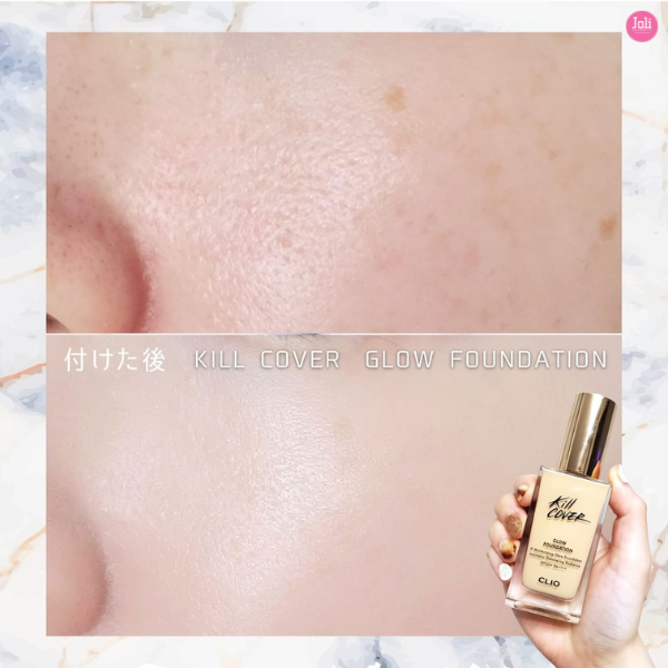 Kem Nền Clio Kill Cover Glow Foundation SPF50+ PA++++ 38g (Tặng Kèm Cọ)