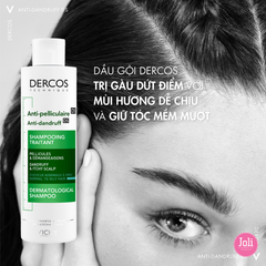 Dầu Gội Giảm Gàu Giảm Ngứa Vichy Dercos Anti Dandruff Dermatological Shampoo 200ml