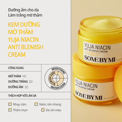 Kem Dưỡng Ẩm Làm Sáng Da Some By Mi Yuja Niacin Anti Blemish Cream 60g