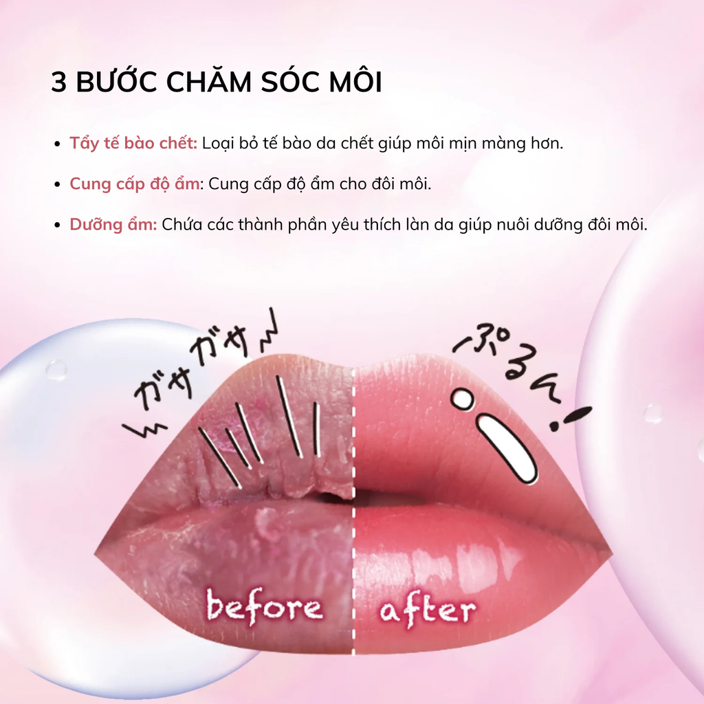 Tẩy Tế Bào Chết Môi Kissme Lip Care Scrub 10g