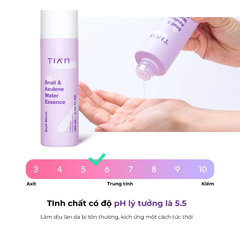 Tinh Chất Ốc Sên Làm Dịu Phục Hồi Da Tia'm Snail & Azulene Water Essence 180ml