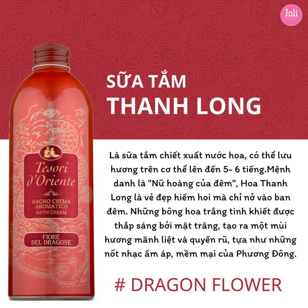 Sữa Tắm Hương Nước Hoa Tesori d'Oriente 500ml