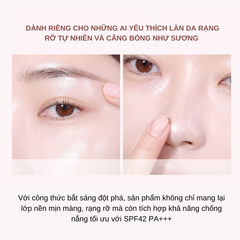Phấn Nước Bắt Sáng Espoir Be Glow Volume Cushion Flash Glow Edition SPF42 PA+++ 13g (tặng kèm lõi)