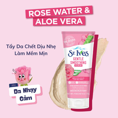Sữa Rửa Mặt Tẩy Tế Bào Chết Hoa Hồng & Lô Hội St.Ives Gentle Smoothing Rose Water And Aloe Vera Face Scrub 170g