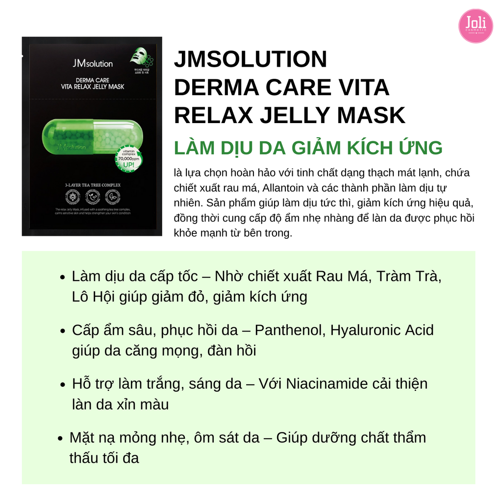 Mặt Nạ JMsolution Derma Care Vita Jelly Mask 30ml