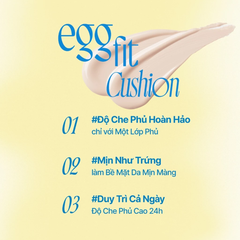 Phấn Nước Kiềm Dầu Fwee Cushion Egg-Fit Cover SPF50+ PA+++ 13g